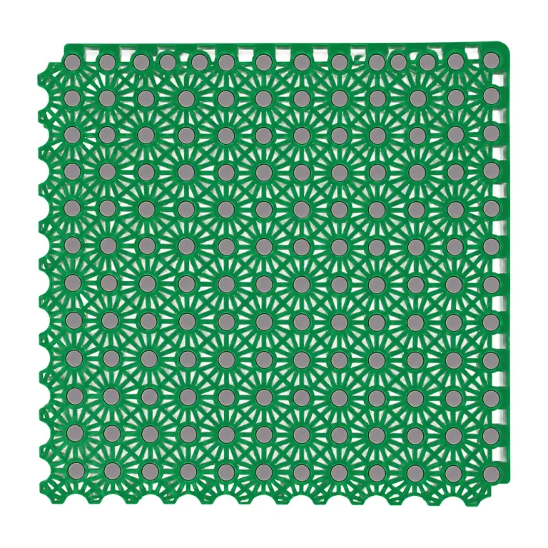 HY011 interlocking floor tile in Grass Green