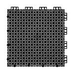 HY001 interlocking floor tile in Black