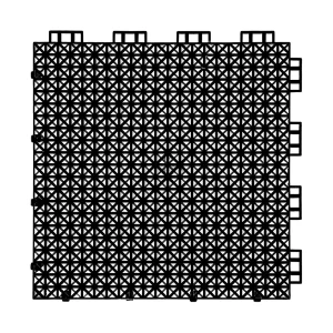 HY001 interlocking floor tile in Black