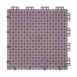 HY001 interlocking floor tile in Brown