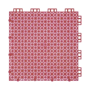 HY001 interlocking floor tile in Red