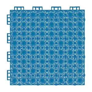 HY002 interlocking floor tile in Blue