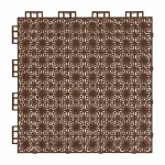 HY002 interlocking floor tile in Brown
