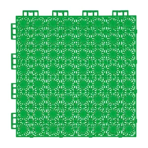 HY002 interlocking floor tile in Grass Green