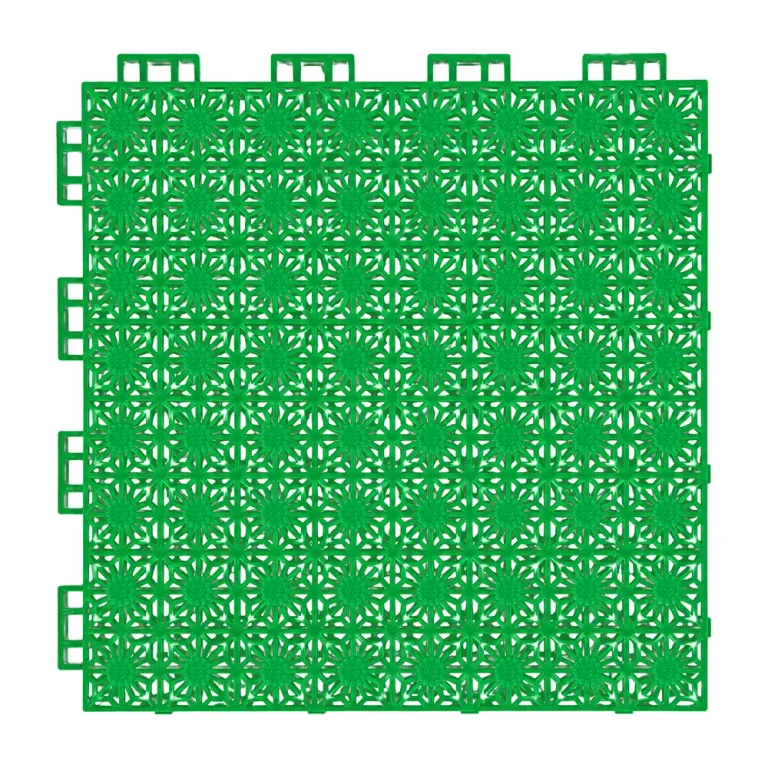 HY002 interlocking floor tile in Grass Green