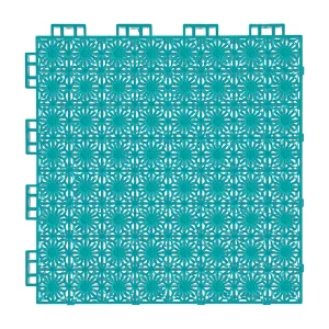 HY002 interlocking floor tile in Light Blue