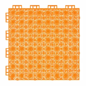 HY002 interlocking floor tile in Orange