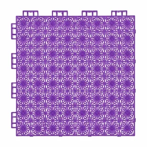 HY002 interlocking floor tile in Purple