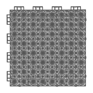 HY002 interlocking floor tile in Silver Gray