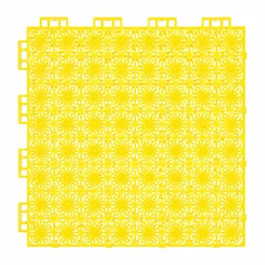 HY002 interlocking floor tile in Yellow