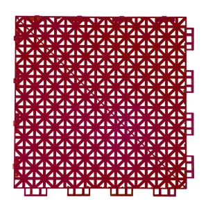 HY003 interlocking floor tile in Red