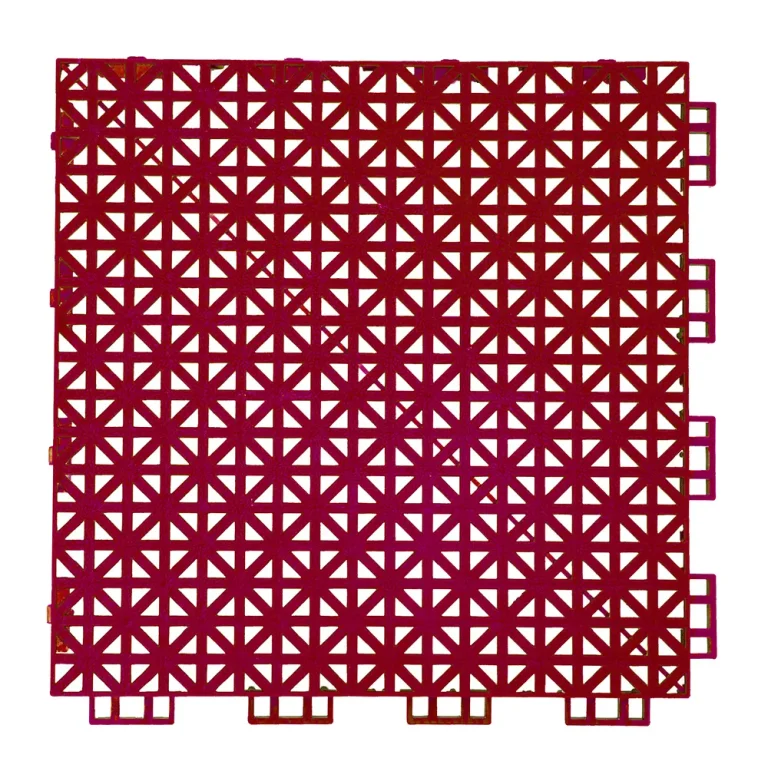 HY003 interlocking floor tile in Red