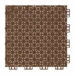 HY004 interlocking floor tile in Brown