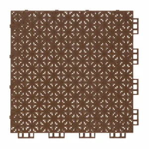 HY004 interlocking floor tile in Brown