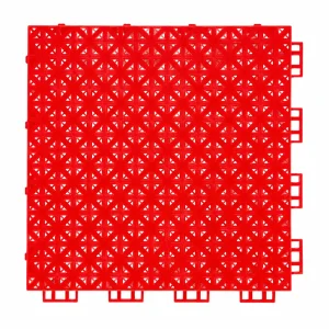 HY004 interlocking floor tile in Red