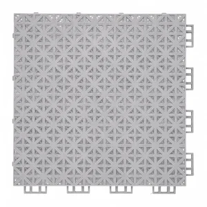 HY004 interlocking floor tile in Silver Gray