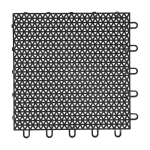 HY005 interlocking floor tile in Black