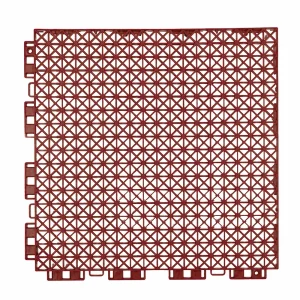 HY006 interlocking floor tile in Red