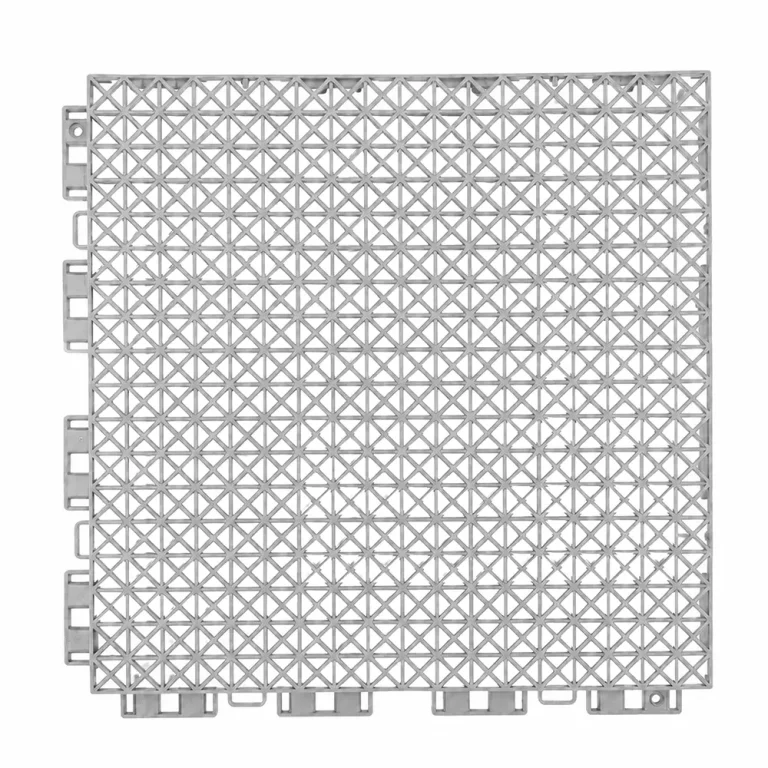 HY006 interlocking floor tile in Silver Gray