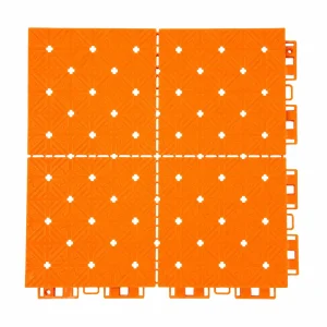 HY007 interlocking floor tile in Orange