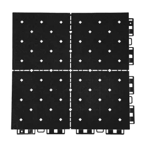 HY007-C interlocking floor tile in Black