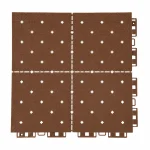 HY007-C interlocking floor tile in Brown
