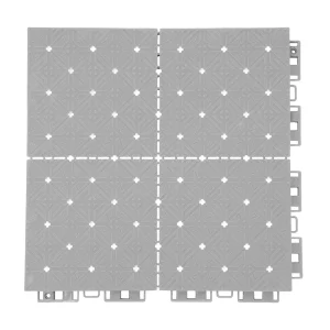 HY007-C interlocking floor tile in Silver Gray