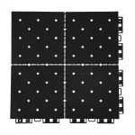 HY007-S interlocking floor tile in Black