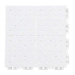 HY007-S interlocking floor tile in White