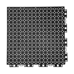 HY008 interlocking floor tile in Black