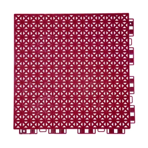 HY008 interlocking floor tile in Red