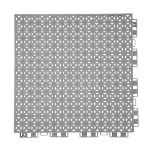 HY008 interlocking floor tile in Silver Gray