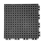 HY008-S interlocking floor tile in Black