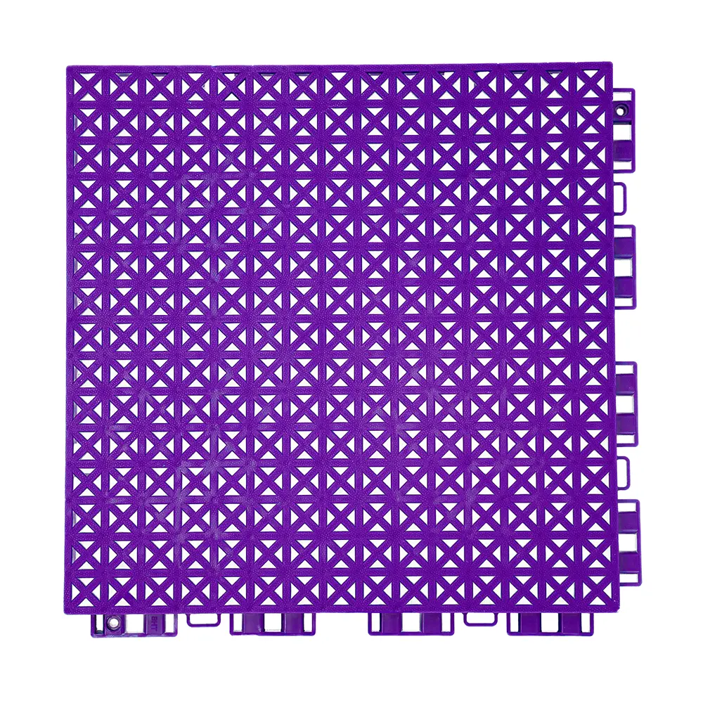 HY008-S interlocking floor tile in Purple
