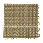 HY009 interlocking floor tile in Brown
