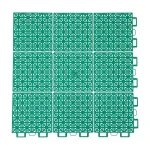 HY009 interlocking floor tile in Grass Green
