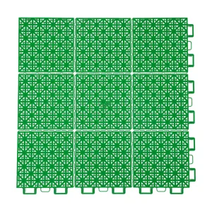HY009 interlocking floor tile in Light Green