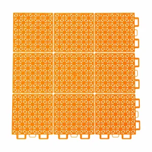 HY009 interlocking floor tile in Orange