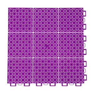 HY009 interlocking floor tile in Purple