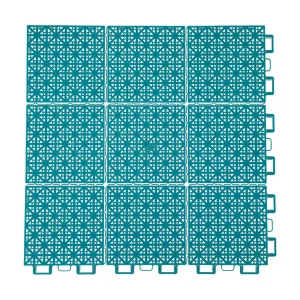 HY009-S interlocking floor tile in Blue