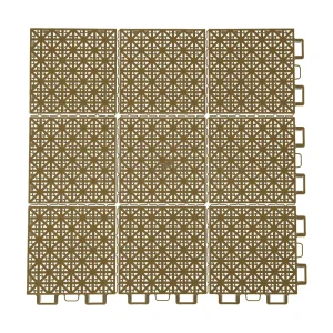 HY009-S interlocking floor tile in Brown
