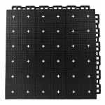 HY010-S interlocking floor tile in Black