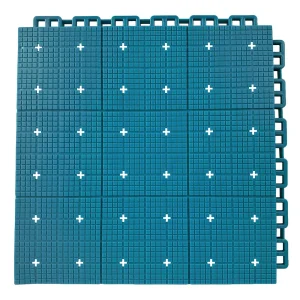 HY010-S interlocking floor tile in Blue
