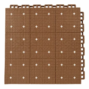 HY010-S interlocking floor tile in Brown