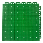 HY010-S interlocking floor tile in Grass Green