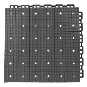 HY010-S interlocking floor tile in Gray
