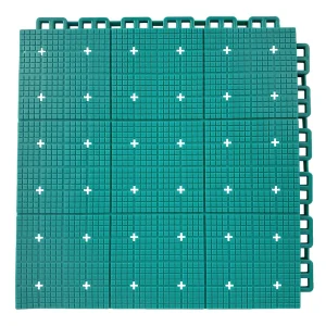 HY010-S interlocking floor tile in Light Blue