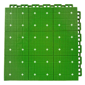 HY010-S interlocking floor tile in Light Green