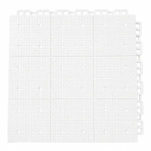 HY010-S interlocking floor tile in White