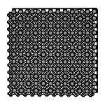 HY011 interlocking floor tile in Black